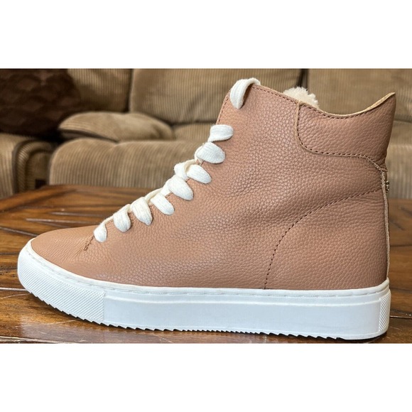 Women’s Sam Edelman High Top Pence Fur Toe Sz7 - Picture 1 of 7